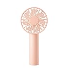 携帯扇風機 手持ちの扇風機 卓上式ファン 温度を下げて暑さを防ぐ USB充電静音超強い風3級風速調節 Color: pink