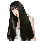 Vigorousウィッグ ロング 黒 黒髪 ストレート ブラック 女装 かつら 自然 フルウィッグ 小顔 地雷女 韓国風 耐熱wig ネット付き …