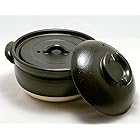 ふっくらご飯鍋 二重蓋 2合炊 萬古焼 ばんこ焼土鍋 陶器 日本製