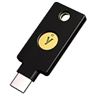 Yubico セキュリティキー YubiKey 5C NFC USB-C/FIDO2/WebAuthn/U2F/2段階認証/高耐久性/耐衝撃性/防水