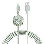 NATIVE UNION [ネイティブユニオン] NIGHT Cable USB-A to ライトニング 高耐久 充電ケーブル アンカーノット付き - [MFi認証] iPhone/iPad対応 (3メートル)(Sage)