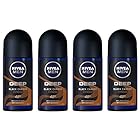 (4パック) ニベア 深いエスプレッソ制汗剤デオドラントロールオン男性用4x50ml - (Pack of 4) Nivea Deep Espresso Anti-perspirant Deodorant Roll On for Men 4x50