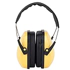折りたたみ式聴覚保護イヤーマフ 子どもと大人子供の安全イヤーマフはプロテクターを聞くための調節可能なヘッドバンドイヤーディフェンダー 聴覚保護用 (Color : Yellow, Size : Free size)