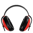 折りたたみ式聴覚保護イヤーマフ ノイズ保護プロフェッショナルイヤーディフェンダー快適なプロテクターを聞いて調節可能なヘッドバンドのイヤーマフ 聴覚保護用 (Color : Red, Size : Free size)