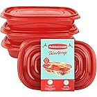 Rubbermaid TakAlongs 長方形食品保存容器 5カップ 3個