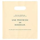 ヘッズ 日本製 手提げ袋 18×20cm クリーム 100枚 ボヌール マチなし 持ち帰り袋 小判抜き ポリ袋 HEADS BNR-6