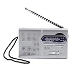 AM/FMポケットラジオ受信機、ミニラジオ、高齢者向けの強力で耐久性のある