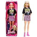 バービー(Barbie) ファッショニスタ ブラックTシャツ 【着せ替え人形】【専用収納ケース付き】【3歳~】GRB47