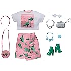 バービー ファッション アクセサリー パック 「ジュラシックワールド 白いシャツ&ピンクのスカート(恐竜)」