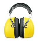 防音イヤーマフ 大人と子供の調節可能なヘッドバンド最大聴覚保護具 - 標準サイズ（色：黒と黄色） 安全イヤーマフ (Color : Yellow, Size : FREE SIZE)