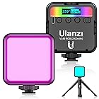 最新 Ulanzi VL49 RGB撮影ライト+三脚付き LEDビデオライト 卓上スタンド 359色RGBモード 明るさ調整が可能 9000k明るい白色光 2000mAh USB充電式 iphone/Gopro/Osmo Pocket/Samsu