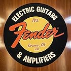 ルームカーペット ギターラウンドカーペットフロアマットロックフランネルプリントラグマット遮音パッド用ミュージックルームベッドルーム (Color : Fender Carpet, Size : Diameter 120cm)