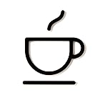 モヘイム(MOHEIM) SIGNS CAFE カフェ 喫茶 サインプレート (黒)