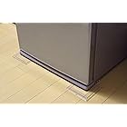 ミツギロン 冷蔵庫用 マット 床保護シート 4枚入 クリア 15×15cm キズ防止 凹み防止 大型冷蔵庫対応 ST-21