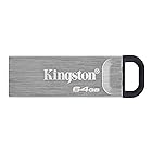 キングストン 高速USBメモリ 64GB USB3.2(Gen1)/3.1(Gen1)/3.0 キャップレス 最大転送速度 200MB/s DataTraveler Kyson DTKN/64GB