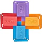 GoodKuru サウナマット 4個セット 収納袋付き 折り畳み 軽量 コンパクト 防水 レジャー サウナ グッズ (赤,紫,橙,青(1枚ずつ))