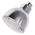 CALIDAKA LEDシャワーヘッド 7色 自動 固定 シャワーヘッド 高圧 ユニバーサル 夜光 節水 ほとんどの標準シャワーホースにフィット バスルーム用