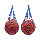 【2個セット】ボールネット ボール収納 サッカー/バレーボール/バスケットボール用 簡易ボールバッグ 網袋 持ち運び 保管用 大容量