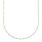 [フェアリーカレット] 18金ネックレス K18 スクリューチェーン 45cm (幅0.9mm 約0.74g)