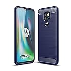 モトローラ Moto G9 Play ケース Motorola モト G9 Play ソフトケース 【ELMK】ソフトTPUシリコーン素材 保護カバー モトローラ G9 Play 対応 (ブルー)