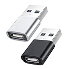 YOKELLMUX USB 変換アダプタ Type-C (メス) to USB (オス) 小型USB3.1 【2個セット】10Gbps 急速充電＆高速データ同期 Type C コネクタコンバータ PC、充電器等対応