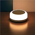 ナイトライト 授乳ライト ベッドサイドランプ 色温度/明るさ調整可 コードレス LED枕元ライト USB充電 間接照明 電池式 木目調 持ち運べるUSB充電 LEDライト