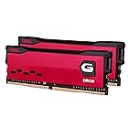 GeIL ORION DDR4 RAM，32GB (16GBx2) 3200MHz 1.35V XMP2.0，Intel/AMD 兼用、高速性能、卓越したパーフォーマンス、特許テスト済、ファンタジーデザイン Long DIMM 高速デスクトップメ