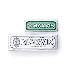 MARVIS(マービス) ホワイト・ミント×& クラシック ストロング・ミント お得セット 歯磨き粉 爽やかミント味と圧倒的爽快感のクラシック ストロング・ミント味 オーラルケア イタリア製