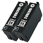 IB07KB (ブラック)【2本セット】【大容量】 最新 互換 インクカートリッジ 《ICチップ搭載・残量表示対応》 マウス IB07 インク 黒 EPSON エプソン (対応機種: PX-M6010F / PX-M6011F / PX-S601