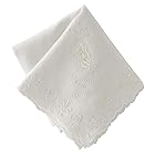 [ウェッジウッド] 刺繍ハンカチ (ホワイト) ジャスパー [綿100％] 婦人 46cm 138017-2202-10