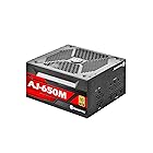 Apexgaming AJシリーズ 80 PLUS GOLD認証 650W フルプラグインATX電源 10年保証 PSU AJ-650M-JP PSEケーブル