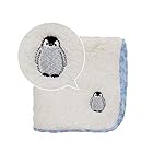 ベストエバー 無撚糸パイルのハンドタオル かわいいアニマル刺繍付き(ペンギン) 21cmx21cm