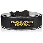 ゴールドジム(GOLD`S GYM) トレーニングレザーベルトBK M(75~85cm) G3368 【正規品 ゴールドジムトレーナー愛用】人気 定番 ベルト 黒