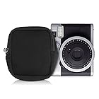 kwmobile カメラポーチ 対応: Fujifilm Instax Mini 90 Neo Classic - 専用保護ケース ネオプレン製 - 黒色