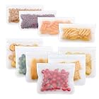 SAMZO 10個 食品収納袋 シリコン食品保存バッグ 密閉シール食品貯蔵 耐久性 新鮮なバッグ 再利用可能
