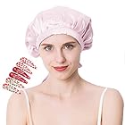 [Aueye] ナイトキャップ シルク シルクキャップ シルク100% 紐付き サイズ調整可能 ロングヘア ショートヘア 対応 ヘアキャップ就寝用 (桜ピンク)