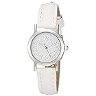 [アリアス] 腕時計 アナログ アマルフィディア 防水 革ベルト 星 白 文字盤 WW19010A-91 レディース ホワイト