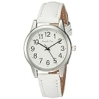 [アリアス] 腕時計 アナログ アマルフィディア 防水 革ベルト 白 文字盤 WW20027A-166 レディース ホワイト