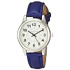 [アリアス] 腕時計 アナログ アマルフィディア 防水 革ベルト 白 文字盤 WW20027A-163 レディース ブルー