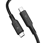 Spigen Thunderbolt 4 対応 USB4 ケーブル [ USB-IF認証 / 100W / 40Gbps / 8K 4K ディスプレイ/USB 3.2/3.1/3.0/2.0 ] iPhone 15 plus Pro Max Ma