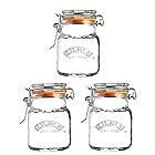 KILNER(キルナー) スクエアクリップトップスパイスジャー 70ml 3個セット 0025460