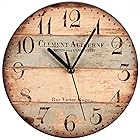 【クローブキューブ】アンティーク風 クロック オールド アメリカン 掛け時計 シャビーシック 北欧 9種類 (フレンチシャビー)