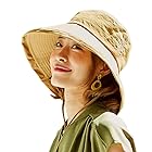 アイメディア 帽子 レディース つば広帽子 UVカット サファリハット 撥水 ベージュ つば広 春夏 紫外線カット 水をはじくサファリ風帽子
