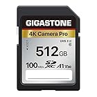 Gigastone SDカード 512GB メモリーカード A1 V30 U3 Class 10 SDXC 高速 4K UHD & Full HD ビデオ Canon Nikon など デジタルカメラ 一眼レフ対応 ミニケース1個付き