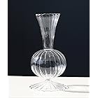 花瓶 フラワーベース ガラス インテリア 韓国ライク 透明 おしゃれ SNS映え デザイン アンティーク かわいい お花 ギフト プレゼント インテリア シンプル (WHITE)