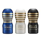 TENGA テンガ 新プレミアムテンガ 3種セット スタンダード ソフト ハード 青、白、黒