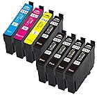 EasyECO 互換インクカートリッジ EPSON IC4CL62 増量 8本 IC4CL62+4BK セット ICチップ 残量表示検知機能付き 対応機種:PX-204 PX-205 PX-403A PX-404A PX-434A PX-504A