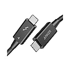 Anker USB-C & USB-C Thunderbolt 4 100W ケーブル 0.7m ブラック 100W出力 8K対応 40 Gbps 高速データ転送 iPhone 15 MacBook Air Pro iPad Pro/Air 他対