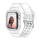 POLINK コンパチブル Apple Watch バンド 45mm 44mm 42mm 41mm 40mm 38mm 耐衝撃 上質なTPU 保護カバー エッジ保護 コンパチブル アップルウォッチ バンド コンパチブル iWatch Series