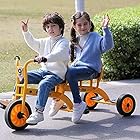 2人用キッズ三輪車 子供用自転車 三輪車 子供用 軽量 自転車 3輪ベビーカー 2人用 タンデムライド 乗用玩具 幼児用